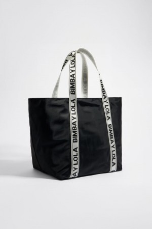 Bimba Y Lola Xl Shopper Bag Black | USA 1963CLBNU